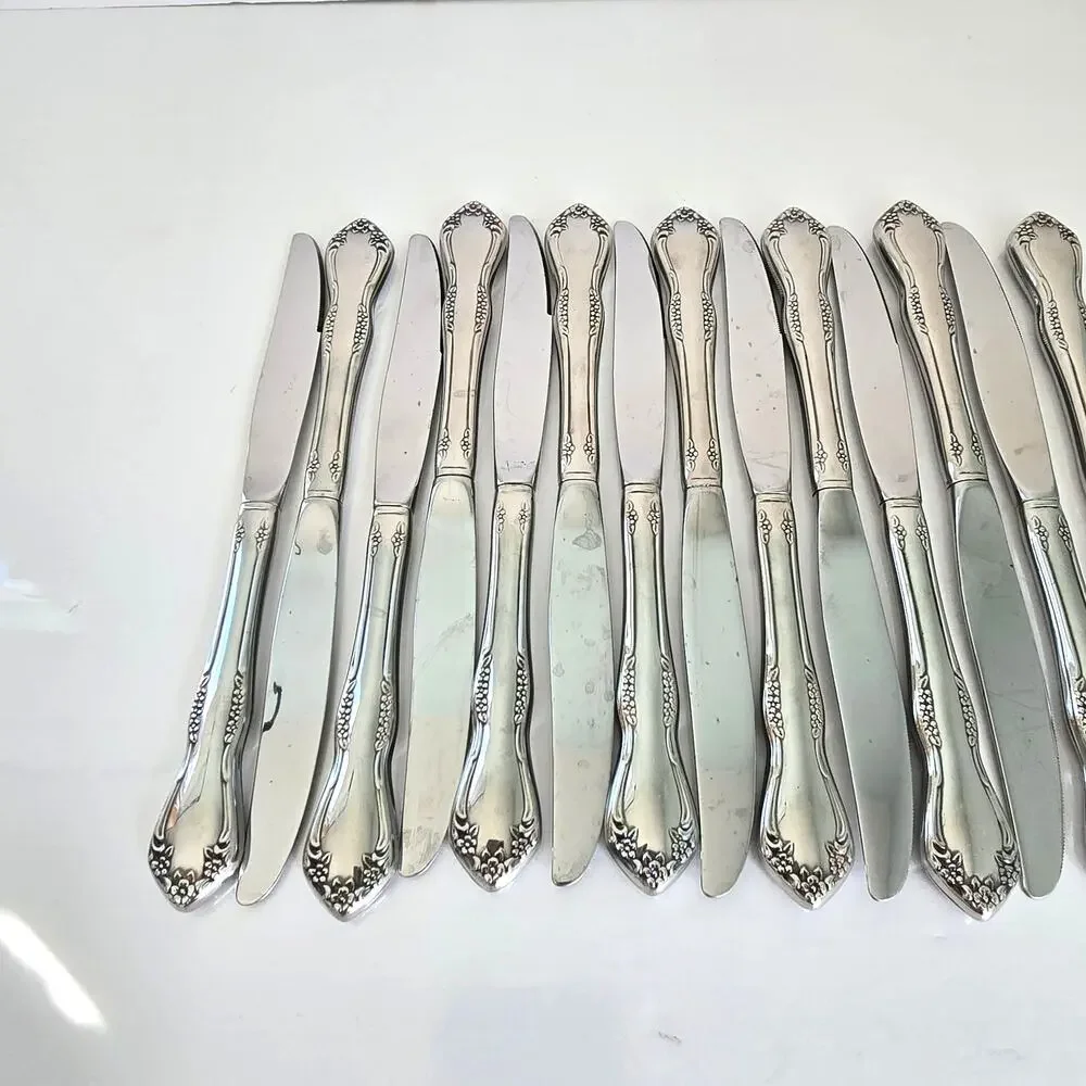 Oneida Mansfield Amadeus Set of 14 Dinner Knives Stainless WM Rogers Deluxe